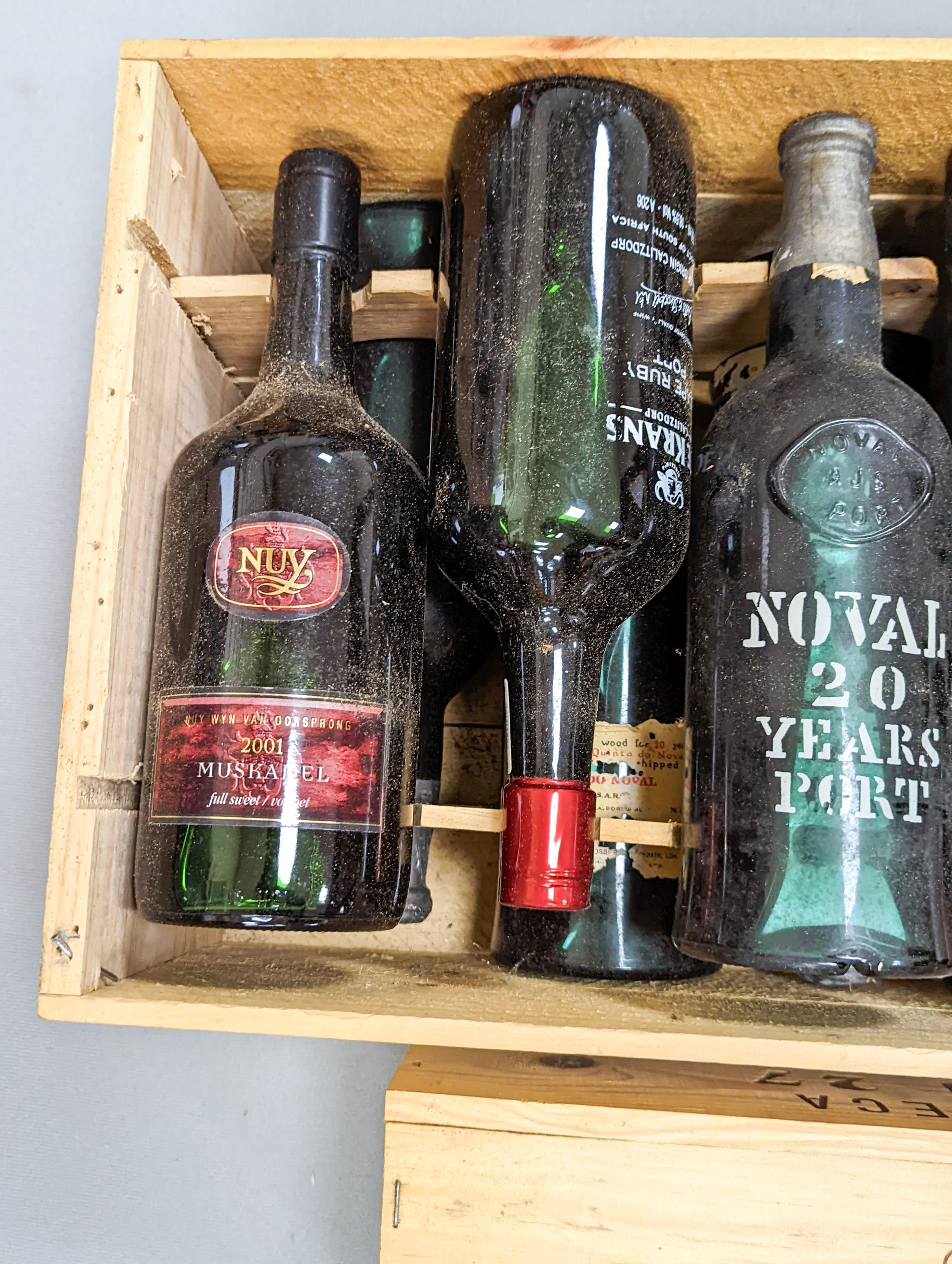 13 various bottles of port including Taylor’s 1975 vintage, Dow’s 1964, Noval etc.